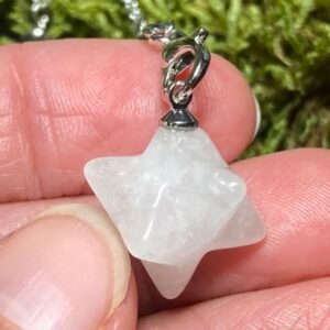 Pendule Merkaba En Cristal De Roche
