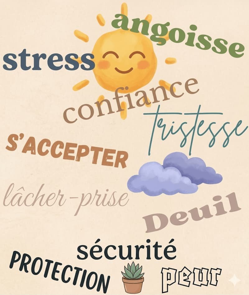 Gérer nos émotions avec les bienfaits des pierres naturelles : stress, angoisse, confiance, deuil, peur, lâcher-prise
